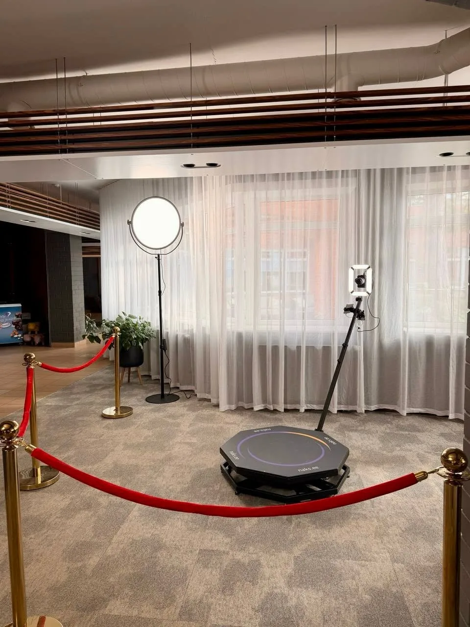 360 videoboksi pildistamisala üritusel