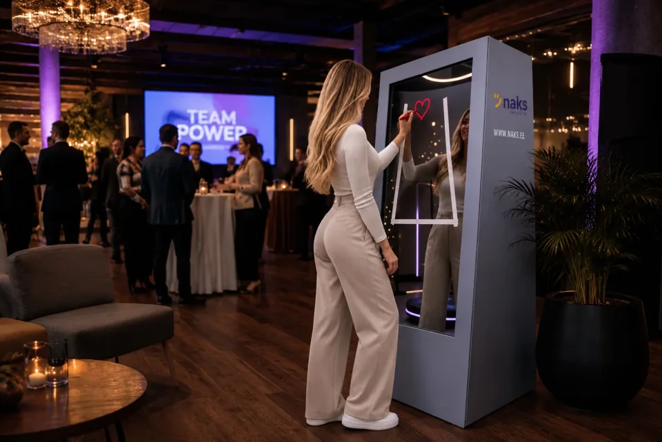Naks Drawing Booth at a party