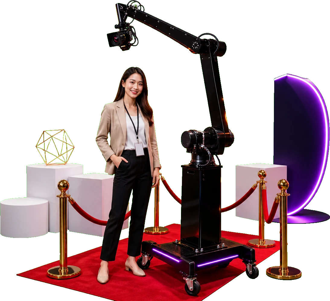 Glambot for exhibitions – Naks